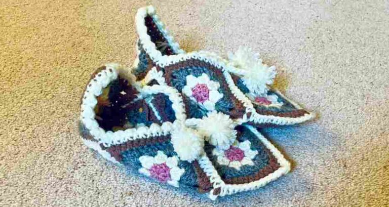 granny square slipper pattern header