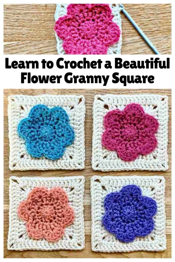 photo of flower granny squares