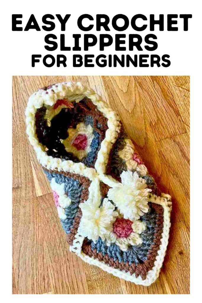 photo of easy crochet slippers