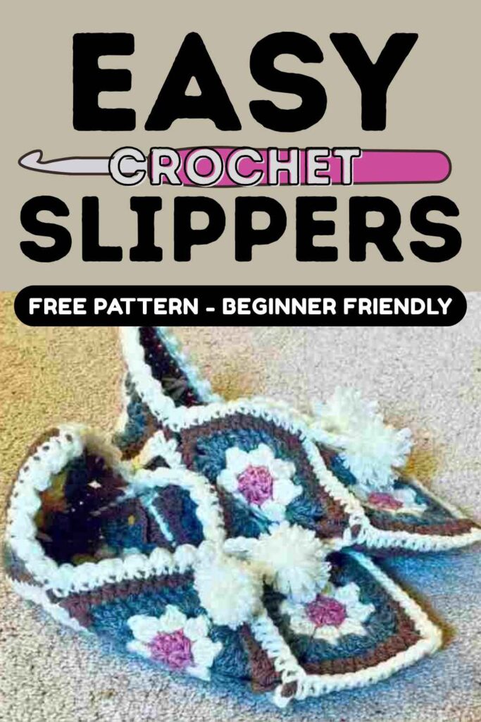 photo of easy crochet slippers