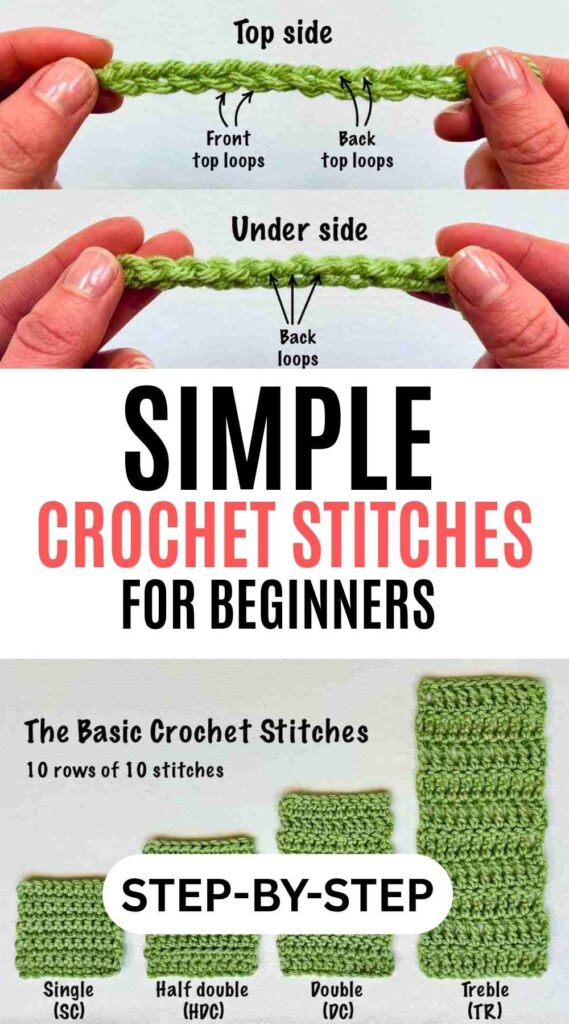 photos of simple crochet stitches for beginners