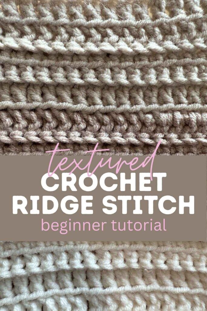 photo of crochet ridge stitch