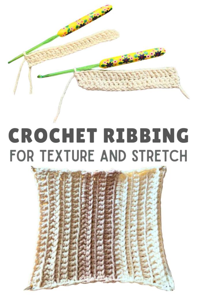 photo of crochet ribbing