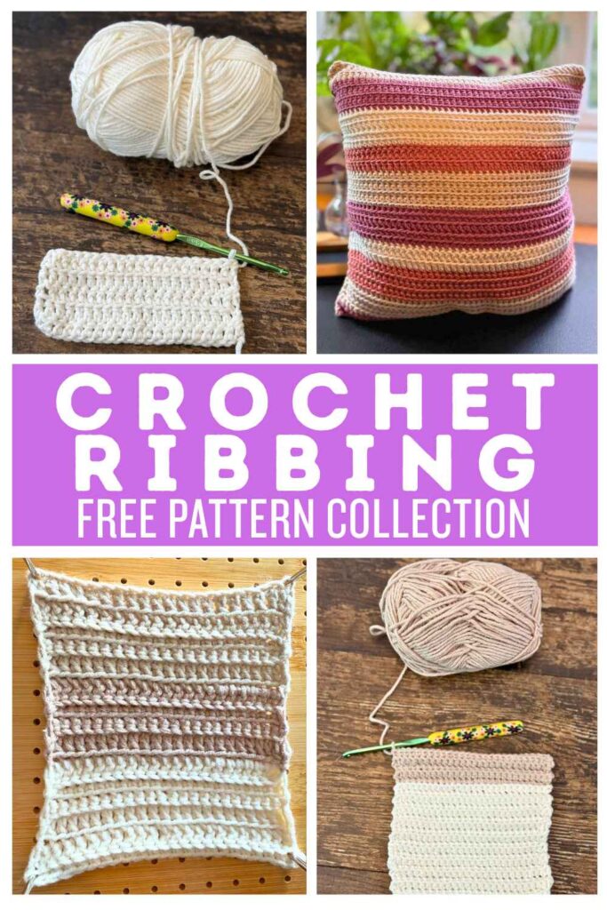 photo of crochet ribbing examples