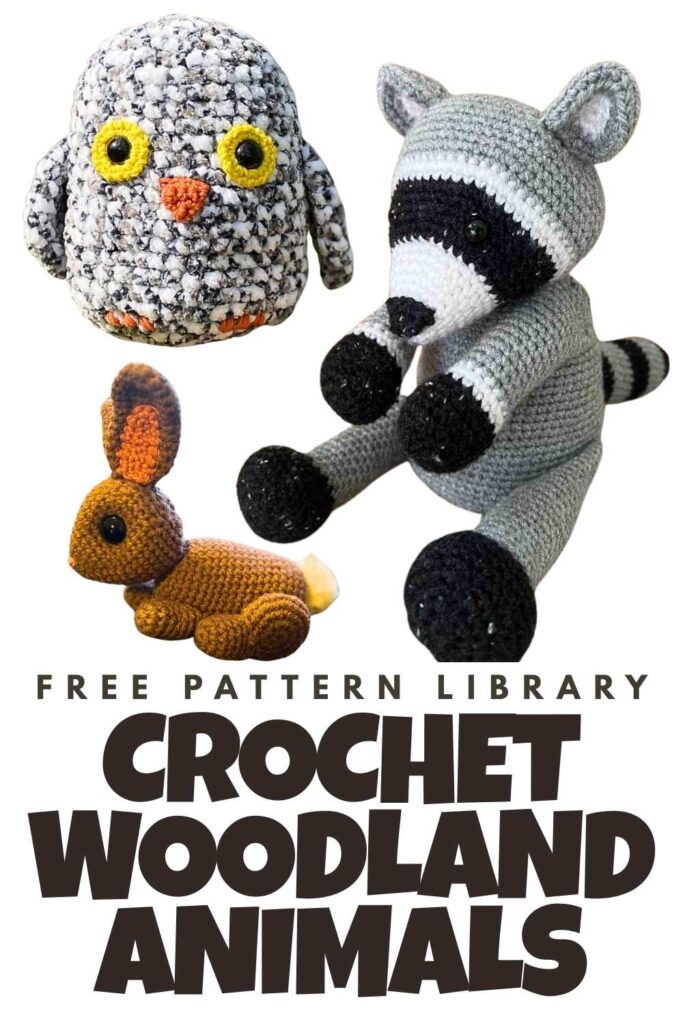 photo of crocheted woodland animals