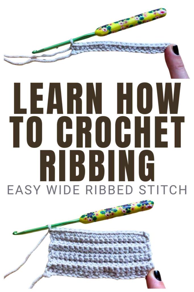 photo of crochet ribbing