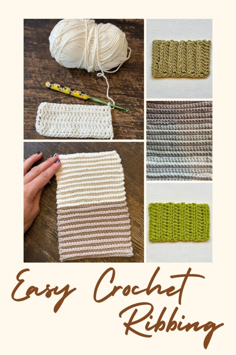 Wide Crochet Ribbing Stitches