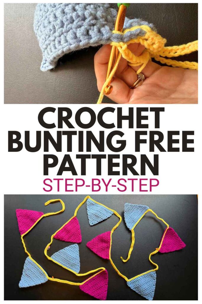 photos of crochet bunting