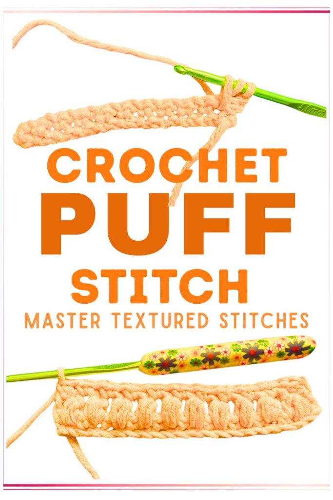 photos of samples of crochet puff stitch