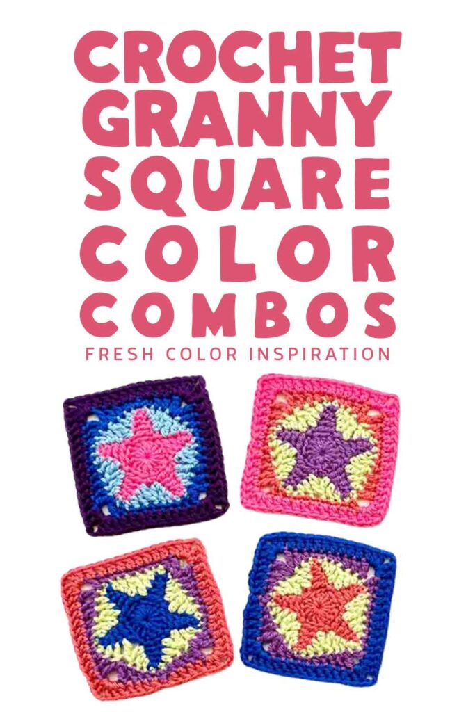 crochet granny square color combos