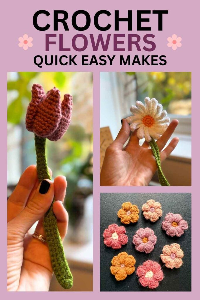 photos of crochet flowers