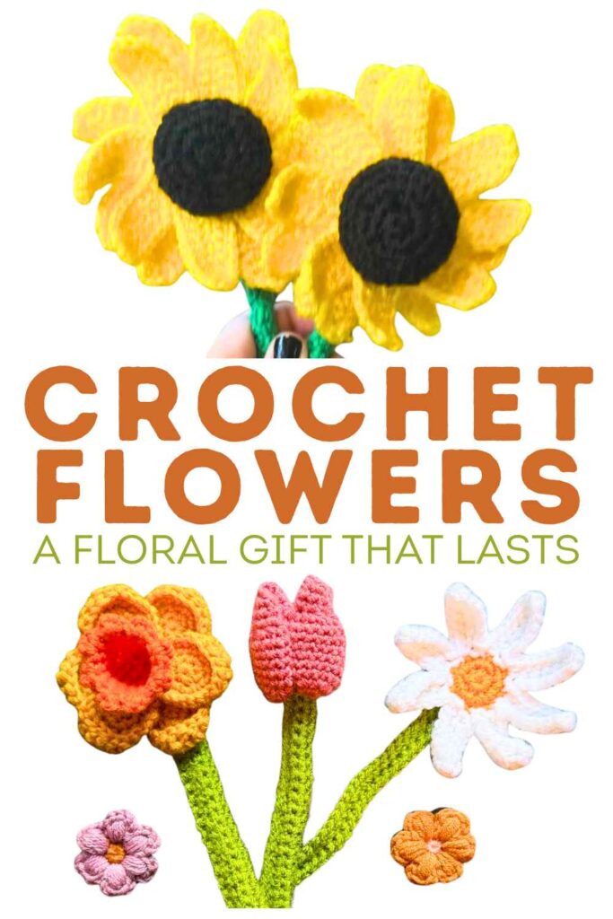 photos of crochet flowers