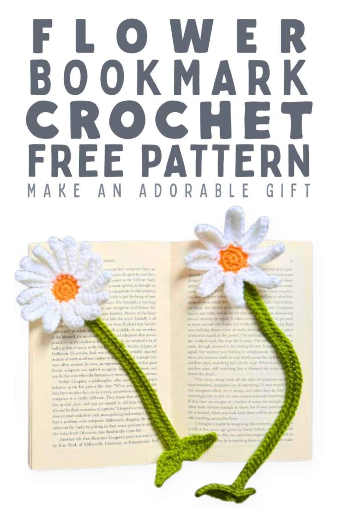 photo of flower bookmarks made from crochet