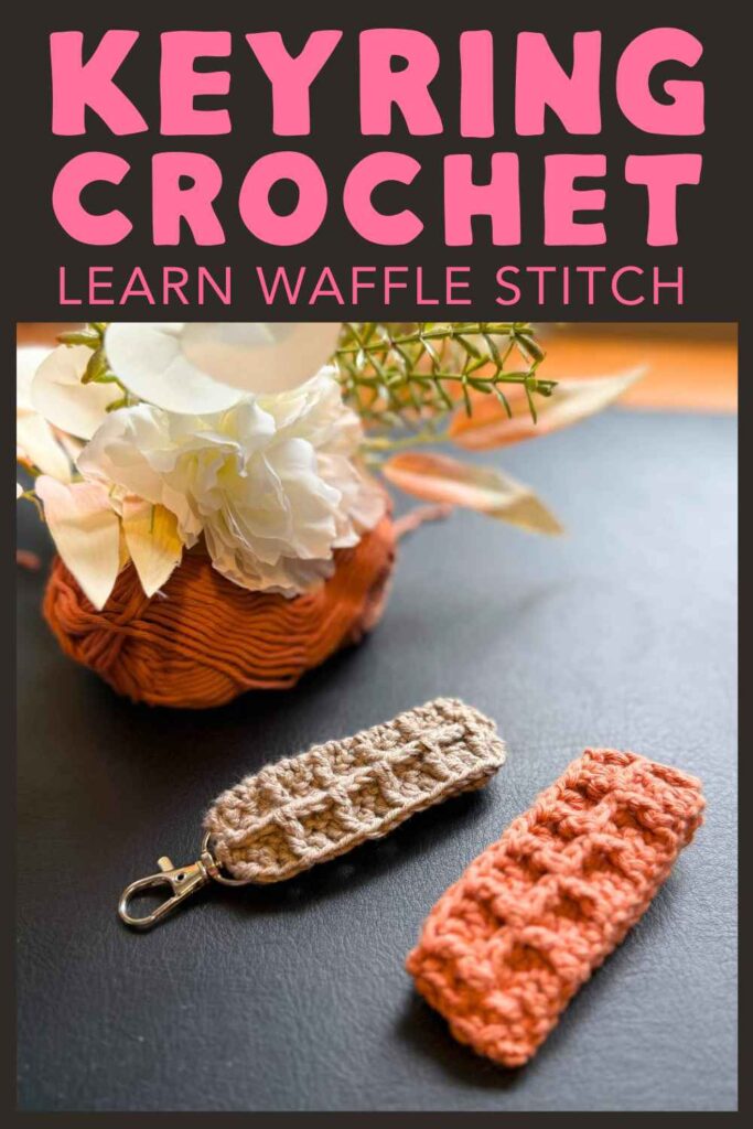 photo of keyring crochet key fobs
