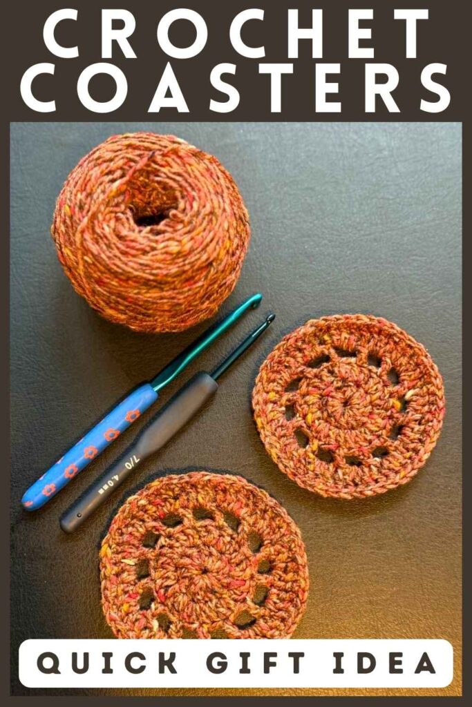 photo of crochet coasters