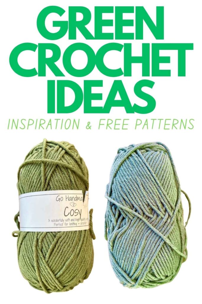 photo of green yarn