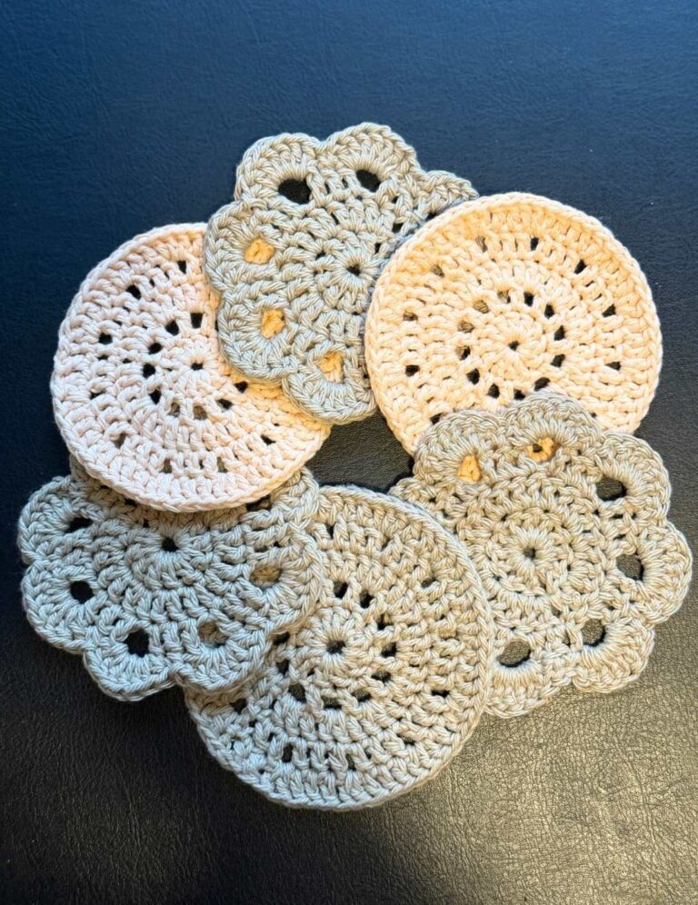 Crochet Coasters – 4 Different Styles