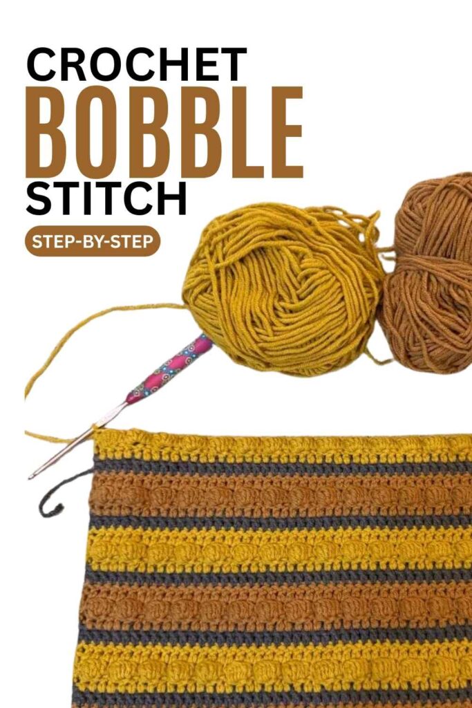 PHOTO OF bobble stitch crochet