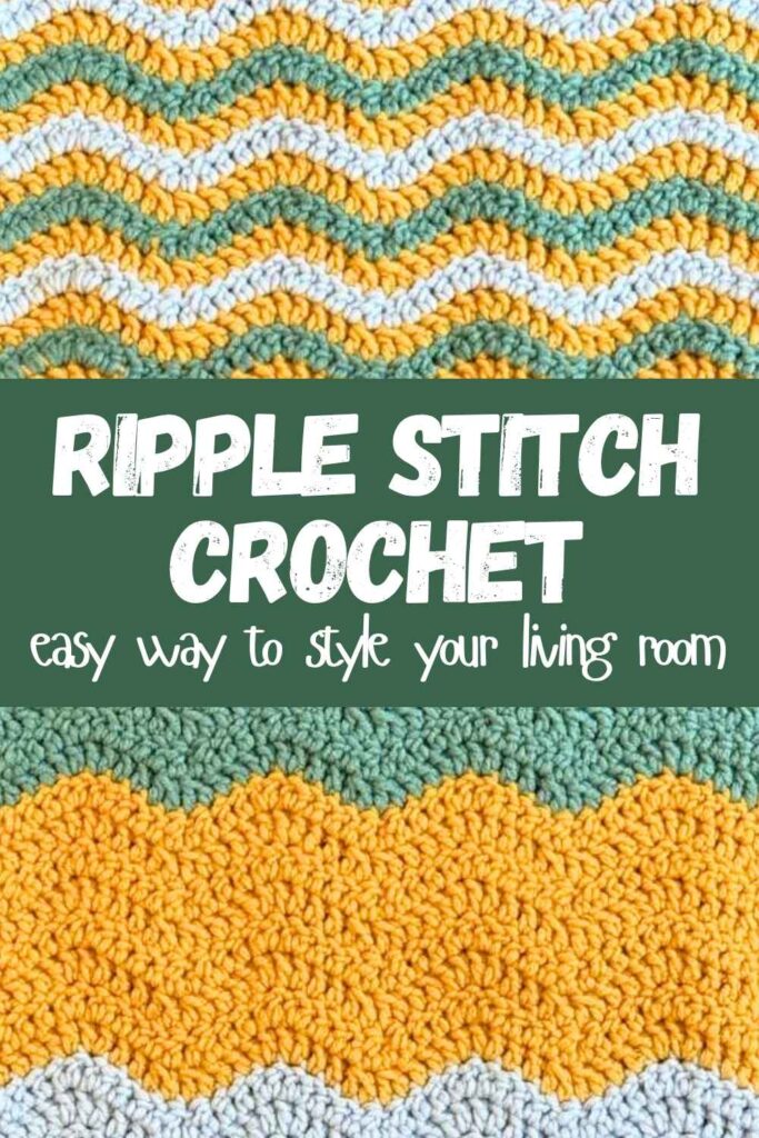 photo of ripple stitch crochet
