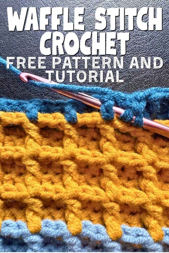 photo of waffle stitch crochet