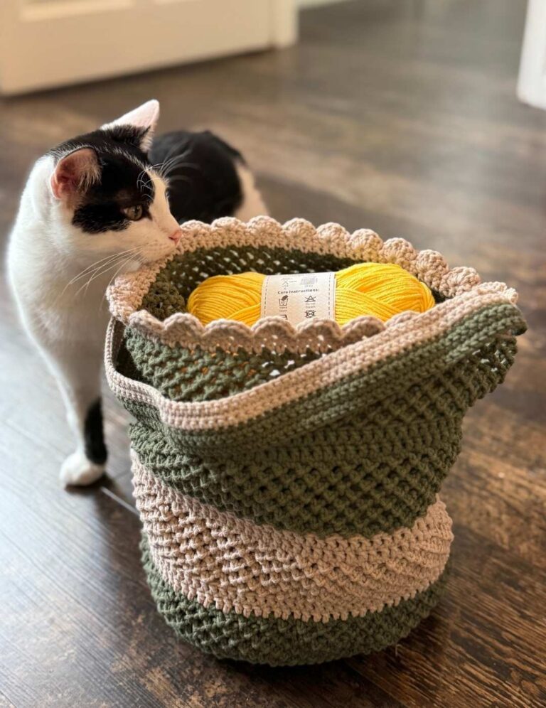 How To Crochet Mesh Stitch and The Perfect Market Bag