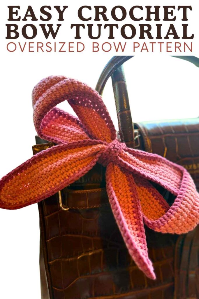 photo of crochet bow