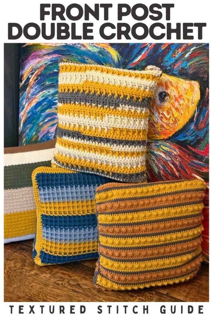 photo of crochet pillows