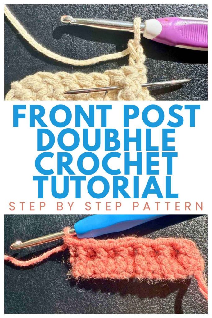 photo of front post double crochet samples 