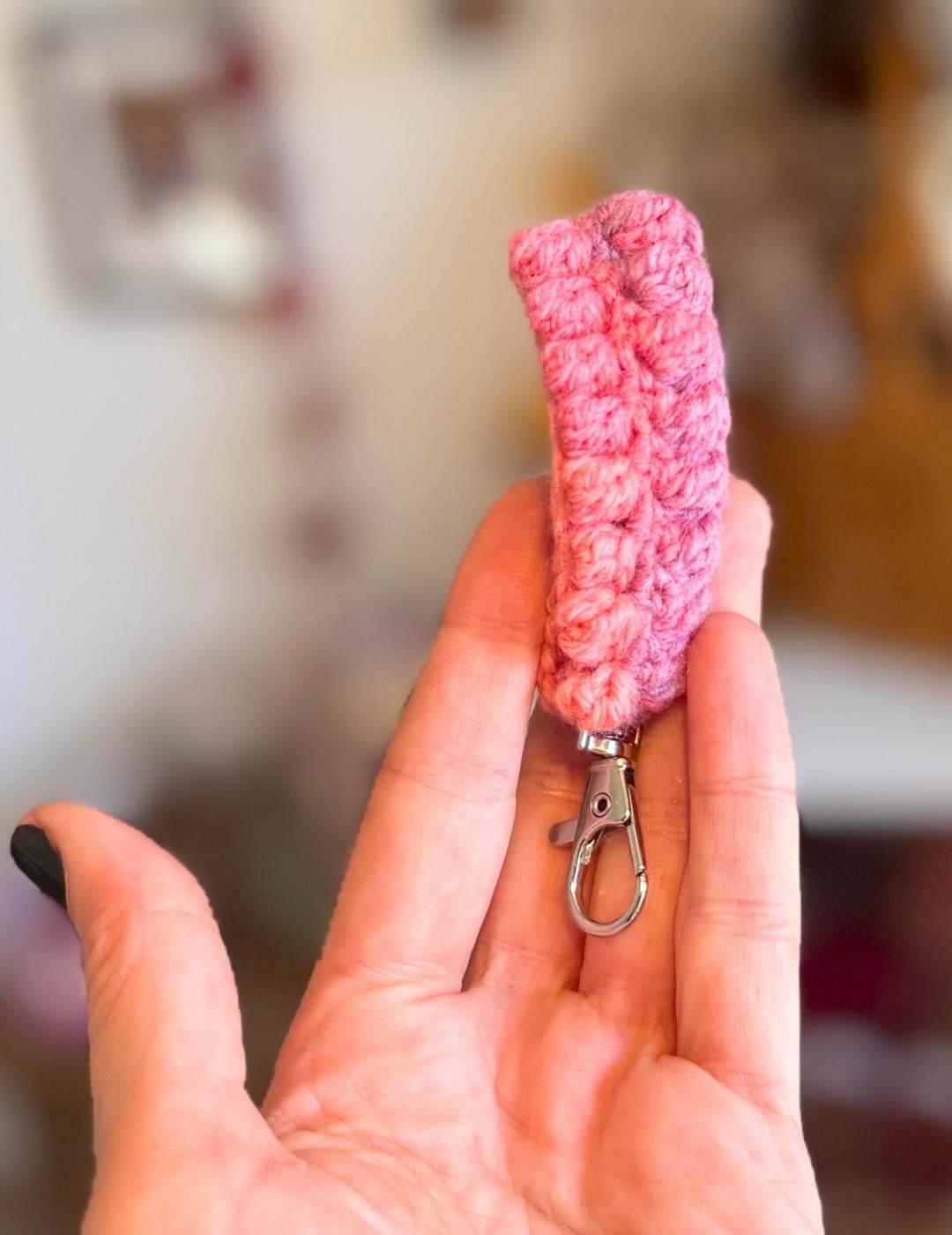 bean stitch keychain