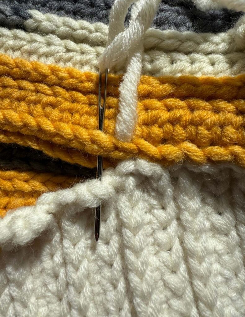 sewing them together