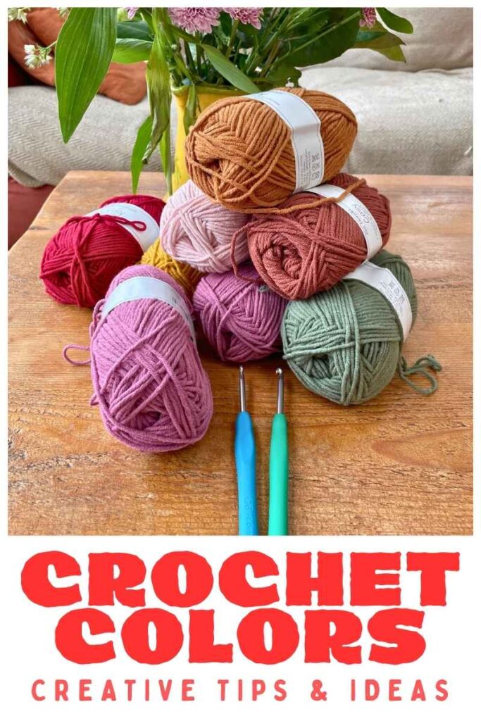 photo of crochet yarn in diffdreent colors
