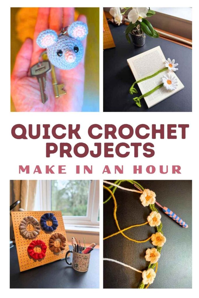 photos of one hour crochet project ideas