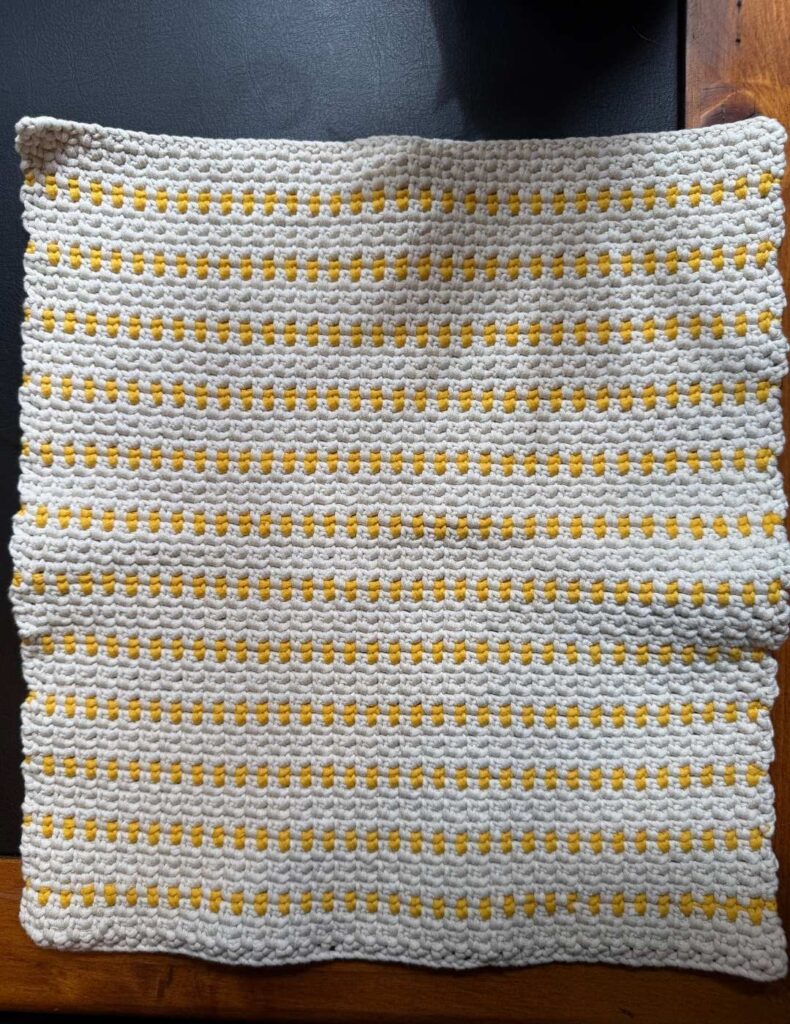 sewing in loose ends