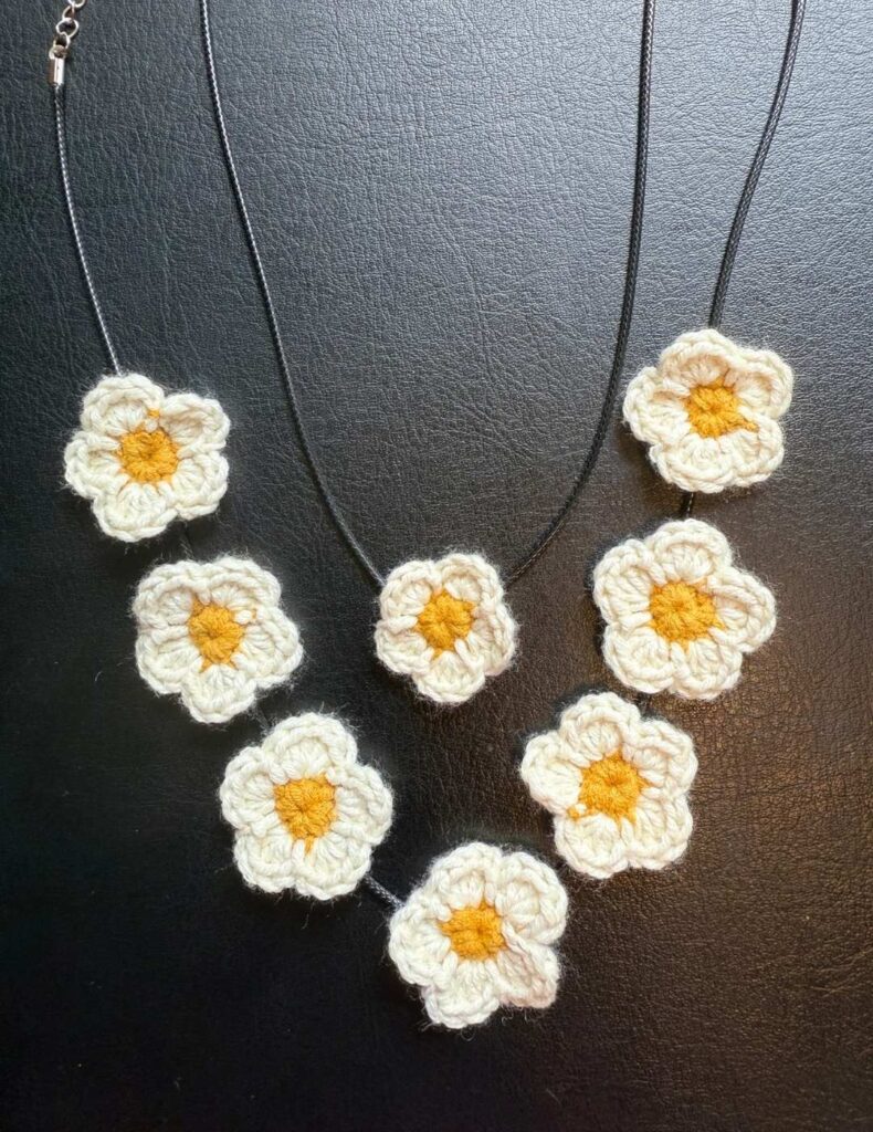 both necklaces on my desk