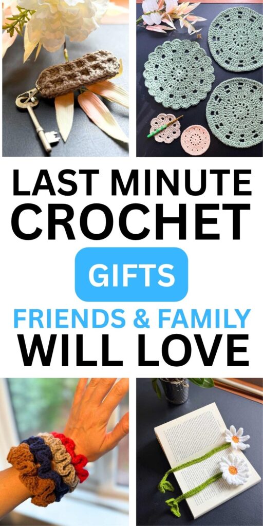 photos of last minute crochet gifts