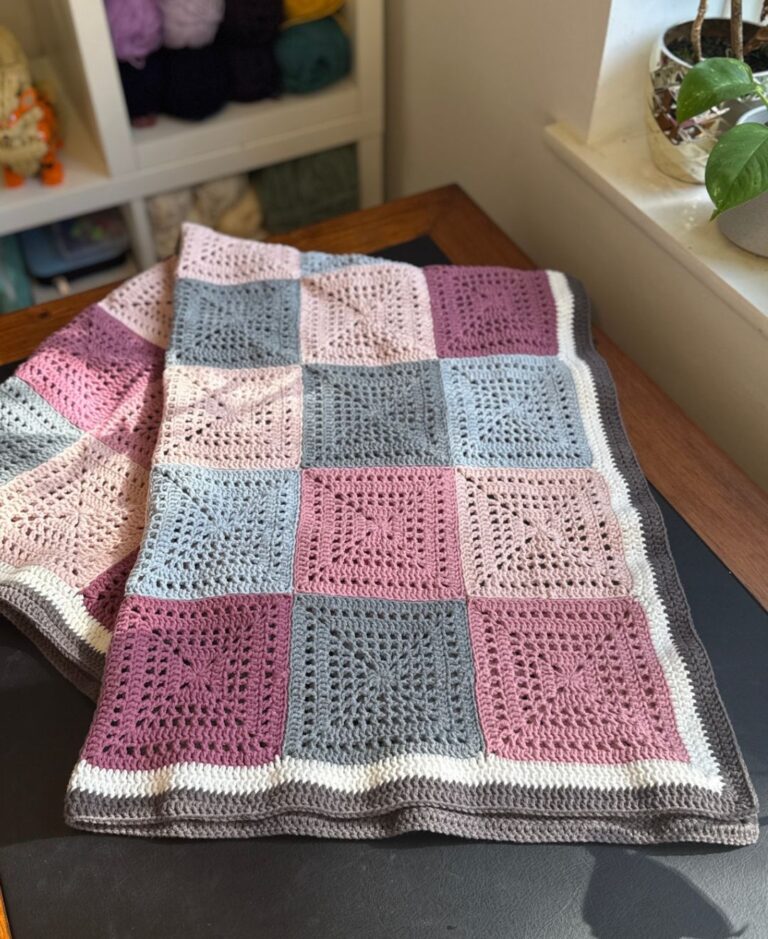 Pink Crochet Blanket