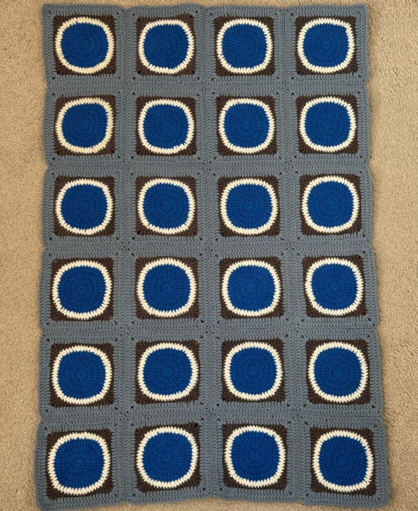 the squares arranged and joined