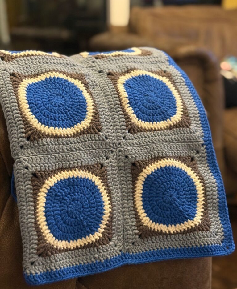Blue Crochet Blanket Pattern